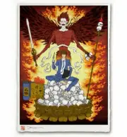 Death Note Japanese Edo Style Giclee Limited Poster Print 12x17 Mondo Anime