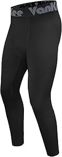 [VanKee] Men's Compression Trousers Athletic Tight Leggings Running Quick Dry Bottoms Sports Base Layer Pants for Cycling Basketball Yoga Gym