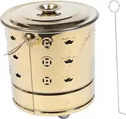 1Set Paper Incinerator Professional Burning Bucket with Hook for Worship Durable Household Burn Barrel for Tidying Up Altars and Temples Efficient