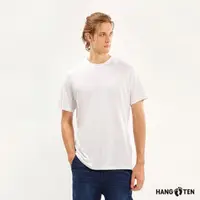 在飛比找momo購物網優惠-【Hang Ten】男裝-基本款BCI純棉圓領腳丫短袖T恤(