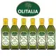 【Olitalia 奧利塔】超值純橄欖油禮盒組(500ml x 6瓶)(過年/禮盒/送禮)