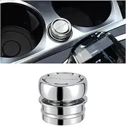 Dickno Car Cigarette Lighter Plug Cover, Dustproof Waterproof Automotive Cigarette Lighter Socket Cover Cap, Universal Vehicle Cigarette Lighter Plug Parts for Most Cars, Boats, RVs (Silver)