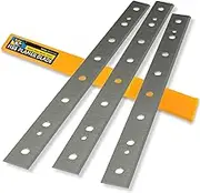 HSS Planer Blades Knives for DeWalt DW735 7352 735X Thickness Planers with 13 Inch Replacement Heat Treated Double edge 1 Set (3 pcs)