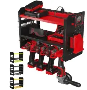 Power Tool Organizer Wall Mount - 3-Tier Heavy-Duty Metal Hand Tool Storage R...