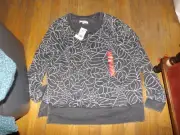 Grayson Threads women's Halloween Spiderweb long sleeve sweatshirt size XXL (NWT