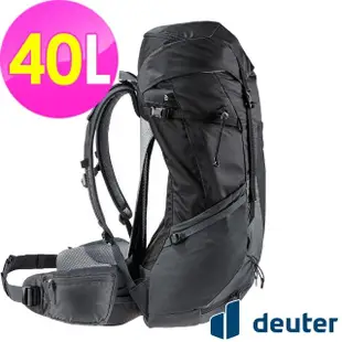 【deuter】FUTURA 40L PRO透氣網架背包(3401321黑/戶外露營/休閒健行/自助旅行/登山包)