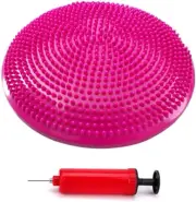 Balance Stability Cushion Wobble Air Disc Ankle Knee Strength Rehab Exercise,...