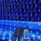 Solar LED Net Mesh Light String Fairy Lights Eid Mubarak Wedding Garden Outdoor