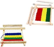 ULDIGI 2Sets Loom Weaving Machine Educational Weaving Kit for Early Learning Craft Plaything for Boys and Random Yarn Colors Included