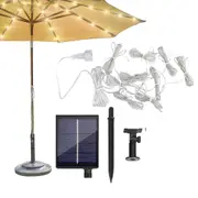 Solar Garden Lights 104 LED Solar Patio Umbrella String Lights