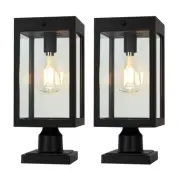 Solar Lamp Post Light Outdoor Waterproof for 4x4 Wooden Posts,Dusk to Dawn So...