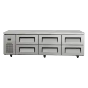 Turbo Air 6 Drawer Stainless Steel Chef Base Fridge - 6 x 1/1 GN Pans