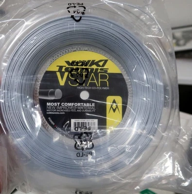 Volkl V-Star (silver) 200m Reel String Unused 17 gauge
