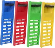 Gogogmee 4Pcs Fishing Leader Holder Organizer Durable Fishing Gear Storage Box with Compact Design for Tackle Organization and Easy Travel