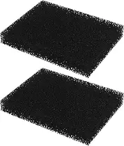 2pcs Sponge Filters Compatible with SOG Carbon Filter Exhaust System 1289922mm for All Car Door Variant Filter Replacement, Black
