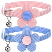 Cat Collar, Kitten Collar with Bells, Cat Collar Breakaway, Cute Cat Collar f...