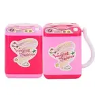 Mini Simulation Washing Machine Electric Make Up Brush Washing Machine (Pink GS0