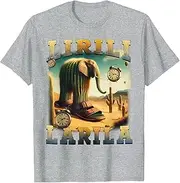 [JINNGLA] Lirili Larila Funny Italian Brainrot Meme Cactus Elephant T-Shirt