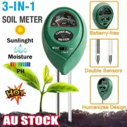 Digital PH Meter Soil Moisture Monitor Sunlight Tester 3 in 1 Garden Pot PlantZO