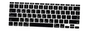 Korean Silicone Keyboard Cover Skin Skin Protector for MacBook Air 11.6 Black