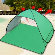 Pop Up Portable Beach Canopy Sun Shade Shelter Tent Green