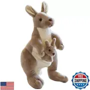 Ruzucoda Plush Kangaroo Stuffed Animals Toys Dolls Gifts for Kids Boys Girls