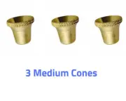3x MEDIUM Size Bonza Bucket Brass Cone Piece Billy accessories
