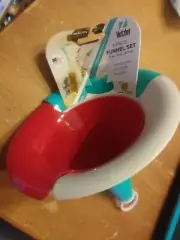 Hutzler Interlocking Funnel Set of 3 Red/White/Turquoise
