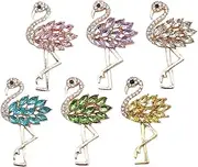 TEHAUX Flamingo DIY Craft Decor 6pcs Clothing Accessories Perfect for DIY Making Materials