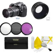 Wide Angle Macro Close Up Fisheye Lens + FILTER KIT for Nikon D3300 D3200 D3100