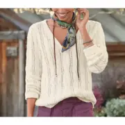NWT SUNDANCE Gwyneth Timeless Sweater Cream Medium