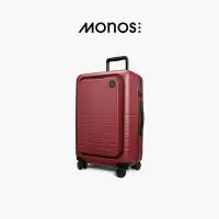 在飛比找Yahoo!奇摩拍賣優惠-新品Monos加拿大行李箱前開蓋密碼鎖拉桿箱20寸旅行箱結實