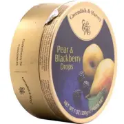 1 X CAVENDISH AND HARVEY PEAR AND BLACKBERRY DROPS HARD SWEETS 200G LOLLIES