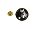 pins pin's badge metal lapel hat button horse head