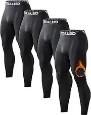 [TELALEO] Men's Long Compression Shorts Cool Dry Sports Tights