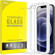 [JETech] Screen Protector for iPhone 12/12 Pro 6.1-Inch, Tempered Glass Film with Easy-Installation Tool, 2-Pack