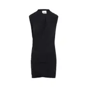 [Isabel Marant] Isabel Marant-Black Leany Cotton Mini Dress-Donna S STAND