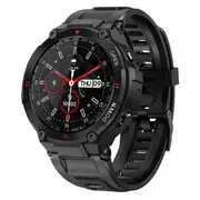Smart Watch Men 400Mah Big Battery Music Play Fitness Tracker Bluetooth Call Sport Smartwatch Health Monitoring - Black