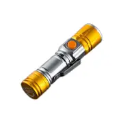 L13 T6 800LM 3Modes USB Rechargeable Zoomable EDC LED Flashlight YELLOW COLOR