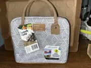 NEW Fit & Fresh Lunch Tote-2Large Containers Included-Dishwasher &Microwave Safe