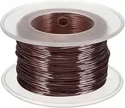 uxcell 20 Gauge / 0.8mm Anodized Aluminum Wire for Jewelry Craft Making, 100 Feet Bendable Flexible Wire for DIY Home Decor Gardening Sculpture, Bronze