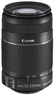 Canon Telephoto Zoom Lens EF-S55-250mm F4-5.6 IS II APS-C compatible NEW