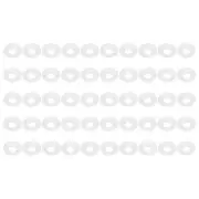 50 Pcs Silicone Rubber Gaskets Washer for Home Brew Soda Bottle, White