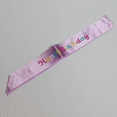 American Girl Take the Cake Birthday Outfit Pink Satin Sash for 18" Dolls