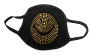 Rhinestone Smiley Smile Face Mask Cover Cotton Reusable Washable FAST SHIPPING