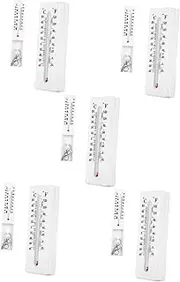 OATIPHO 5pcs Home Thermometer Key Hider Wall Mount Outdoor Key Storage Box Celsius/fahrenheit Easy to Install