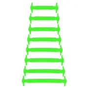 16Pcs No Tie Shoe Laces for Adults, Elastic Flat Tieless Shoelaces, Green