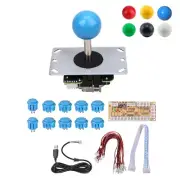 Arcade Joystick DIY Kits 8 Way 5Pin Cable Joystick Fighting Buttons USB Board