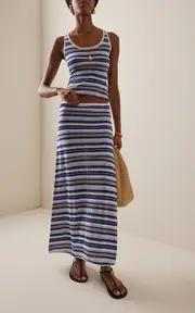 [Zulu & Zephyr] Striped Knit Skirt