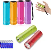6 Pack Mini Led Flashlights For Kids Lightweight Small Multi Color Flashlights